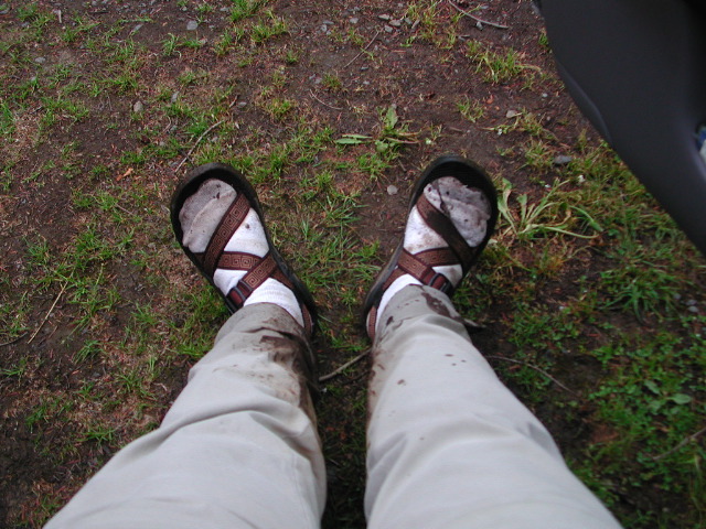 Maybe sandles weren't a great idea today